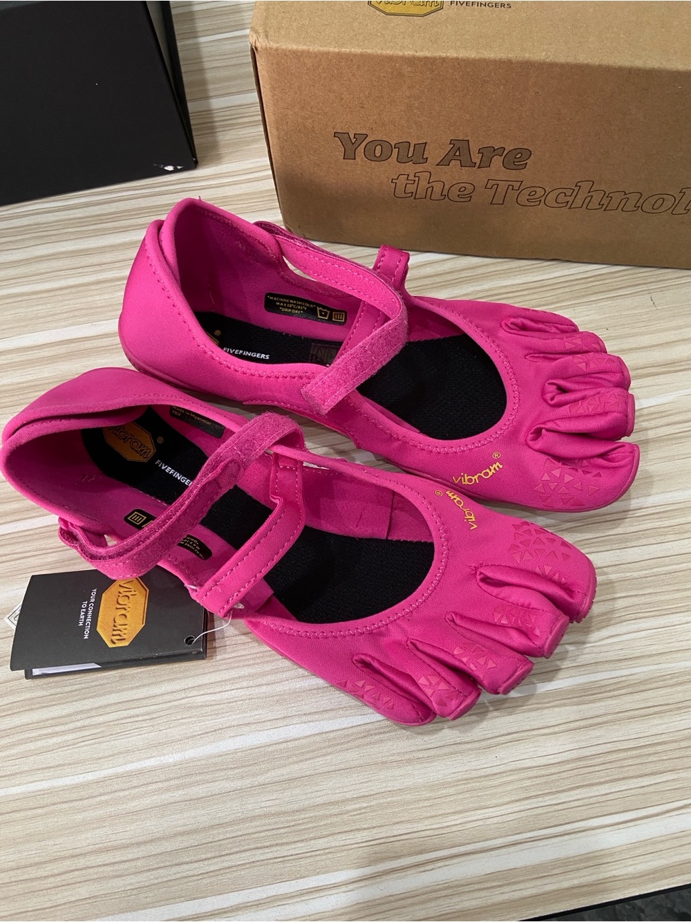 Vibram FiveFingers Mary Jane Flats in Hot Pink
